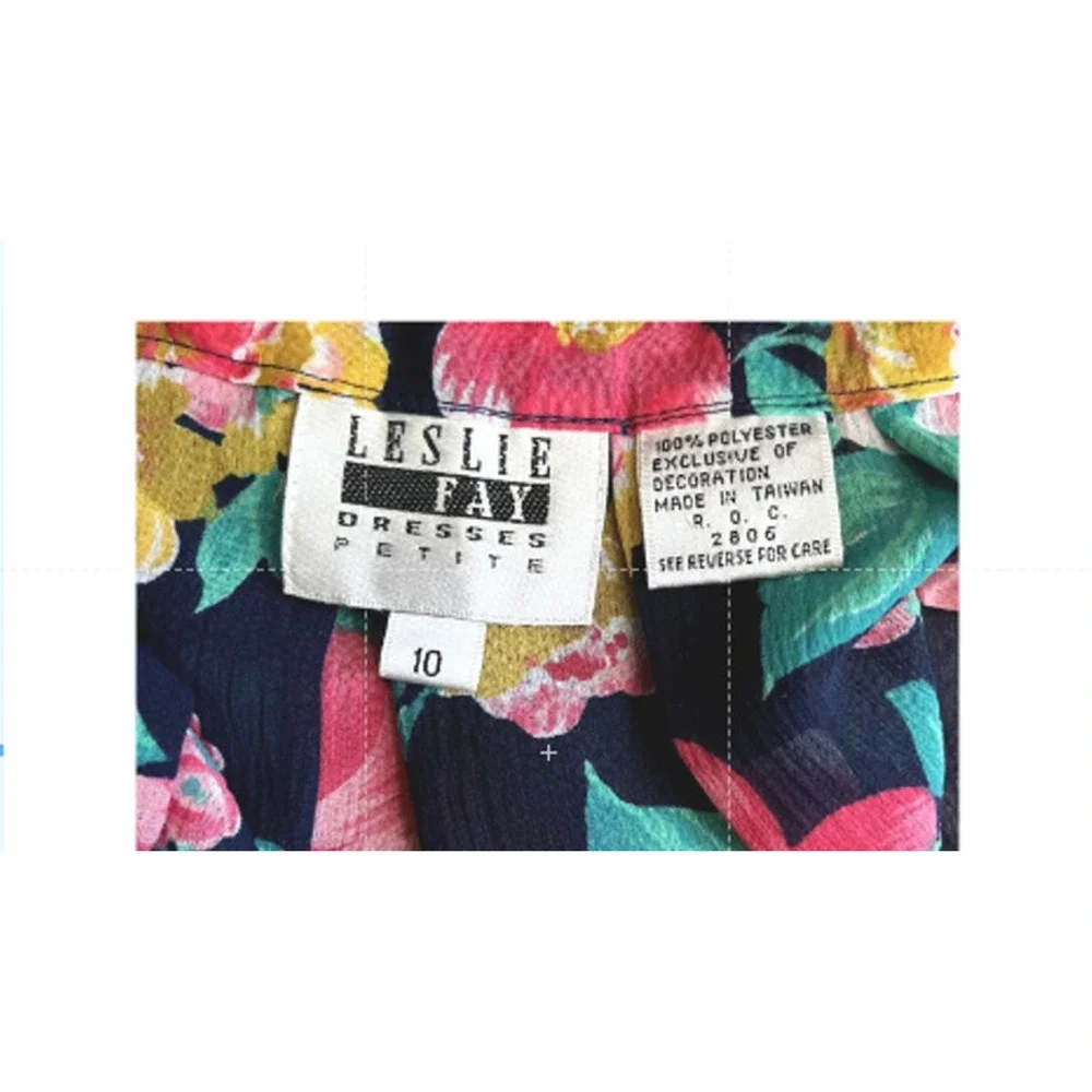 Women's Vintage Leslie Fay Pleated Floral Skirt 10